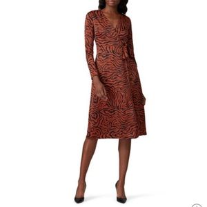 Sweet Baby Jamie Brown Zebra Wrap Dress - image 1